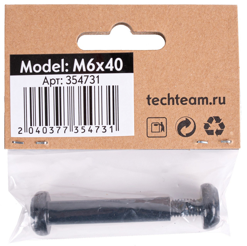 Ось для самоката TT X-treme (front wheel) M6x40